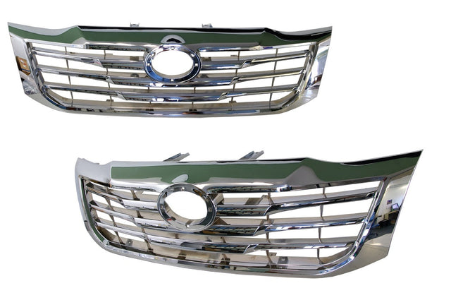 Front Grille (Full Chrome) Toyota Hilux TGN/KUN/GGN 2011 - 2015 TYHX - GRI - 73F - Sterling Parts - Grilles & Bumper Parts - Sterling Parts