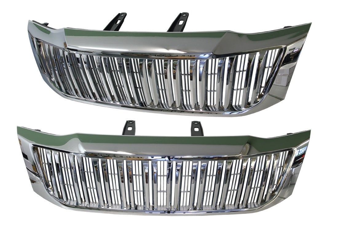 Front Grille (Vertical Bar, Full Chrome) Toyota Hilux TGN/GGN/KUN 2011 - 2015 TYHX - GRI - 77F - Sterling Parts - Grilles & Bumper Parts - Sterling Parts