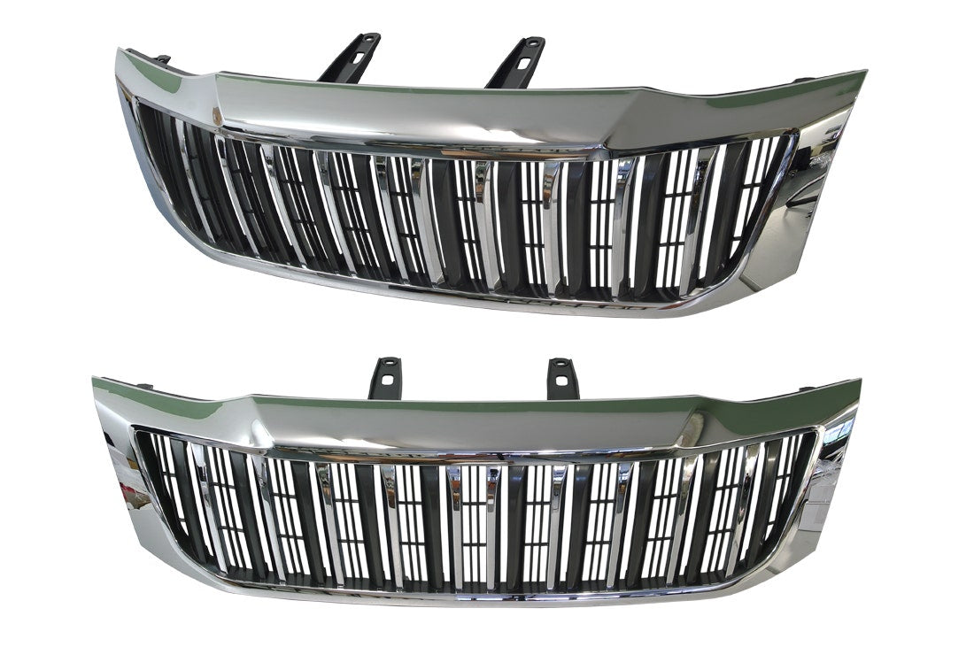 Front Grille (Vertical Bar, Chrome/Black) Toyota Hilux KUN/TGN/GGN 2011 - 2015 TYHX-GRI-78F - Sterling