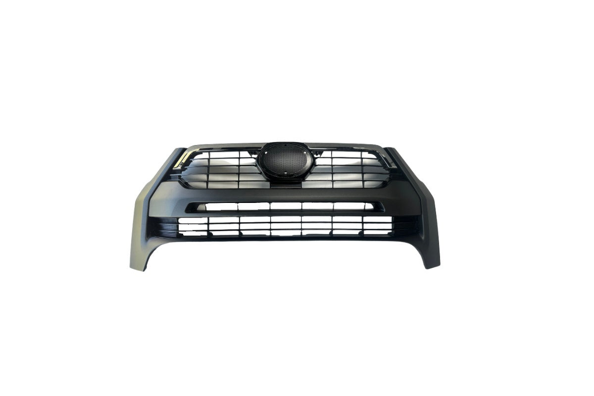 Front Grille (Black, Chromed Strip, No Camera Hole) Toyota Hilux Rogue 2020 - Onwards TYHX-GRI-8615F - Sterling