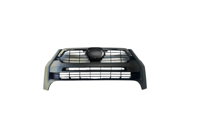 Front Grille (Black, Chromed Strip, No Camera Hole) Toyota Hilux Rogue 2020 - Onwards TYHX-GRI-8615F - Sterling