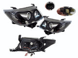 Headlight LED Projector Set (Black, 2 Piece) Toyota Hilux 2011 - 2015 TYHX - HEL - 34N - Sterling Parts - Headlight Assemblies - Sterling Parts
