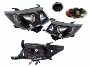 Headlight LED Projector Set (Black, 2 Piece) Toyota Hilux 2011 - 2015 TYHX - HEL - 34N - Sterling Parts - Headlight Assemblies - Sterling Parts