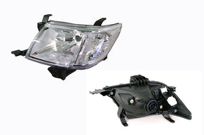 Headlight (LHS), TGN/KUN/GGN Toyota Hilux 2011 - 2015 TYHX - HEL - 58L - Sterling Parts - Headlight Assemblies - Sterling Parts