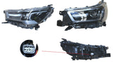 Front Headlight (LHS, LED, Dark Grey Surround) Toyota Hilux Workmate/SR/SR Hi - Rider 05/2020 Onwards TYHX - HEL - 68L - Sterling Parts - Headlight Assemblies - Sterling Parts