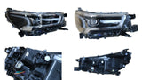 Headlight (RHS, LED, Chrome Surround) with Auto - Levelling Motor, Workmate, SR, SR Hi - Rider Toyota Hilux 2020+ TYHX - HEL - 69R - Sterling Parts - Headlight Assemblies - Sterling Parts