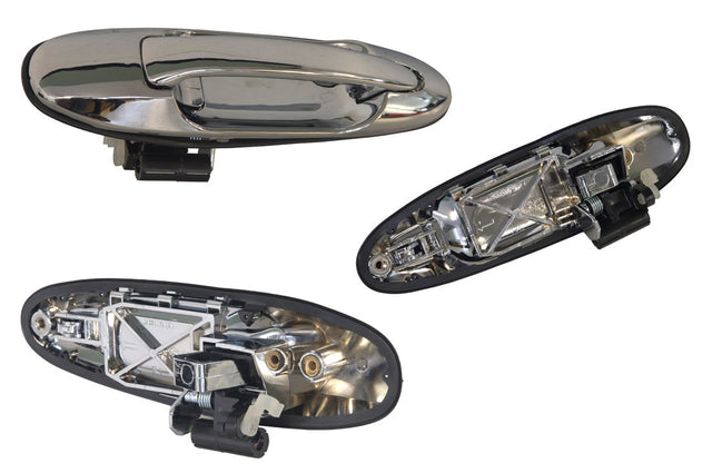 Rear Outer Door Handle (LHS, Chrome) Toyota LandCruiser 100 Series 1998 - 2007 TYLA-DOH-12L - Sterling