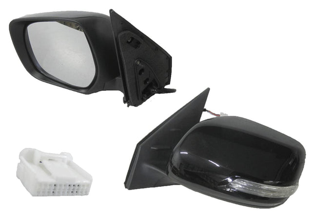 Door Mirror (LHS, Electric, Black, LED Indicator, 7 Pin) Toyota LandCruiser 200 Series 2007 - 2021 TYLA-DOM-71L - Sterling