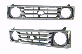 Front Grille (Chrome/Black), FJ78/FJ79 Toyota LandCruiser 70 Series 1999 - 2007 TYLA-GRI-54F - Sterling
