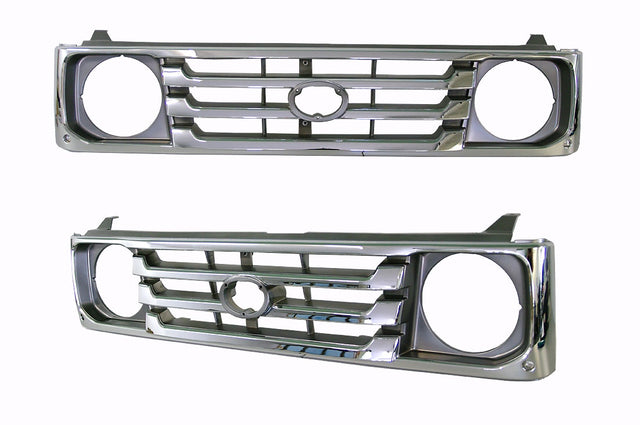Front Grille (Chrome/Black), FJ78/FJ79 Toyota LandCruiser 70 Series 1999 - 2007 TYLA-GRI-54F - Sterling