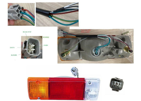 Tail Light (300mm x 100mm, Square Plug) Toyota LandCruiser 70 Series 1985 - 2007 TYLA-TAL-32N - Sterling Parts