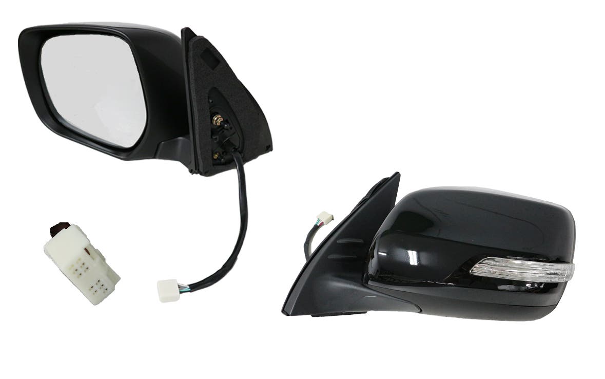 Front Door Mirror (LHS, Electric, with Blinker & Fold), 7 Pin Toyota Prado J150 2013 - 2023 TYPD - DOM - 14L - Sterling Parts - Exterior Mirrors - Sterling Parts