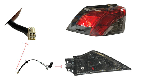 Tail Light (Outer, LHS) Toyota RAV4 50 Series 2019 - 2025 TYR4-TAL-35L - Sterling Parts