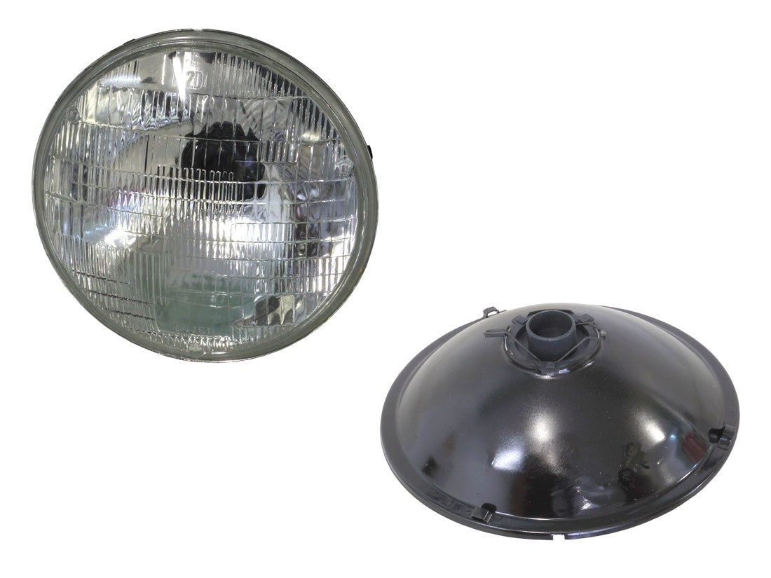 Headlight (H4 Globe, No Parker) Universal 7" Round Semi-Sealed 1990 Onwards UNIV-HEL-08N - Sterling