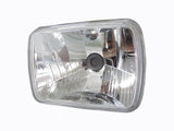 Headlight (2BS) Crystal Clear, H4 Globe, No Parker Universal 7" x 5" Square 1990 - ONWARDS UNIV - HEL - 18N - Sterling Parts - Headlight Assemblies - Sterling Parts