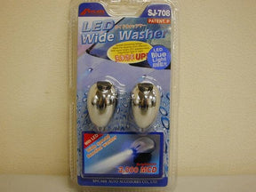 Bonnet Washer Jet (Chrome, Blue Light), Fits Most Vehicles Universal 1990 - ONWARDS UNIV - WAS - 08N - Sterling Parts - Washer Bottles & Jets - Sterling Parts