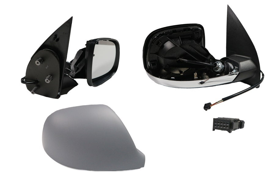 Electric Door Mirror (RHS, Grey/Chrome, Heated) Volkswagen Amarok 2H 2016 - 2022 VWAM - DOM - 05R - Sterling Parts - Exterior Mirrors - Sterling Parts