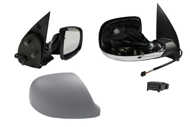 Electric Door Mirror (RHS, Grey/Chrome, Heated) Volkswagen Amarok 2H 2016 - 2022 VWAM - DOM - 05R - Sterling Parts - Exterior Mirrors - Sterling Parts