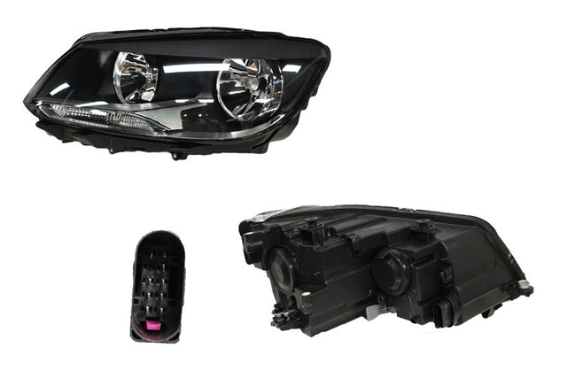 Headlight (LHS, with Motor, Indicator Bottom Centre) Volkswagen Caddy 2K/2KC 2010 - 2015 VWCD - HEL - 05L - Sterling Parts - Headlight Assemblies - Sterling Parts