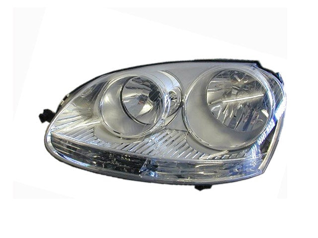 Headlight (LHS, Chrome, Halogen H7) Volkswagen Golf MK5 2004 - 2009 VWG5 - HEL - 03L - Sterling Parts - Headlight Assemblies - Sterling Parts