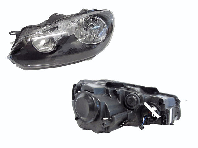 Headlight (Halogen, LHS) Volkswagen Golf MK6 2008 - 2013 VWG6-HEL-02L - Sterling