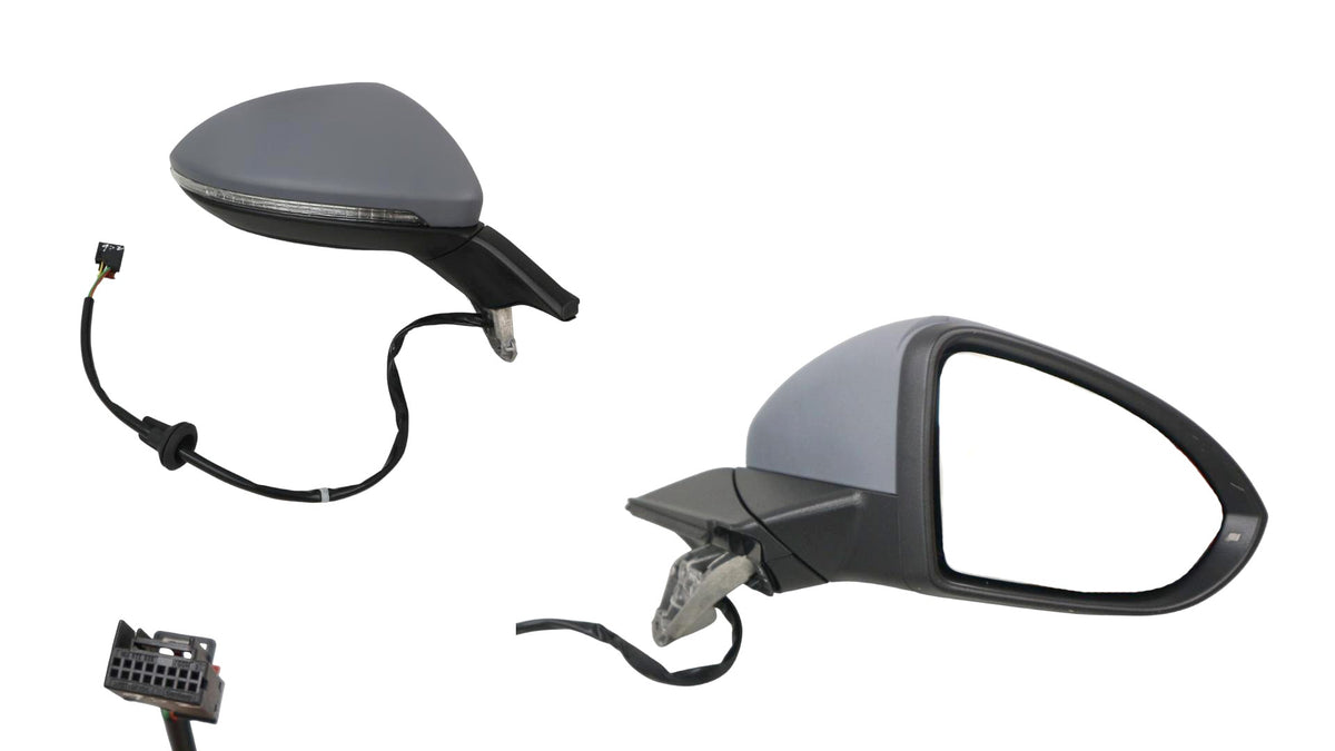 Door Mirror (RHS) with Heated, Dipping, Memory, Folding & Blind Spot Volkswagen Golf MK7 2013 - 2017 VWG7 - DOM - 07R - Sterling Parts - Exterior Mirrors - Sterling Parts
