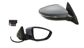 Door Mirror (RHS, Heated, with Light) Volkswagen Jetta 1B 2011 - 2017 VWJT-DOM-06R - Sterling