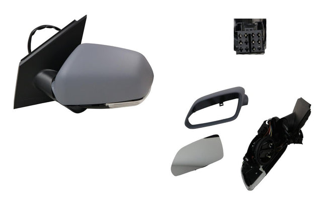 Door Mirror (LHS, Electric, Heated) Volkswagen Polo 9N Series 2 2005 - 2010 VWPL-DOM-13L - Sterling