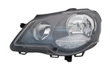 Headlight (LHS, Black) Volkswagen Polo 9N 2005 - 2010 VWPL-HEL-07L - Sterling