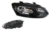 Headlight (RHS) H4/PY21 Volkswagen Polo 6R/6C 2010 - 2014 VWPL-HEL-10R - Sterling