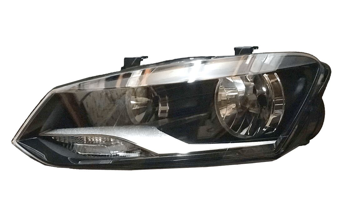 Headlight (LHS, Chrome, H7/H7) Volkswagen Polo 6R/6C 2014 - 2017 VWPL-HEL-15L - Sterling
