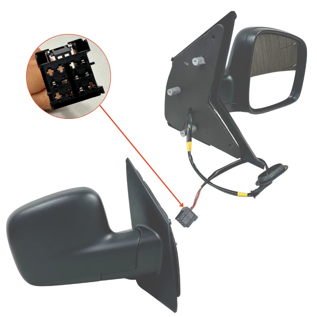 Electric Door Mirror (Heated, RHS, 5 Pin) Volkswagen Transporter T5 2004 - 2009 VWT5-DOM-05R - Sterling