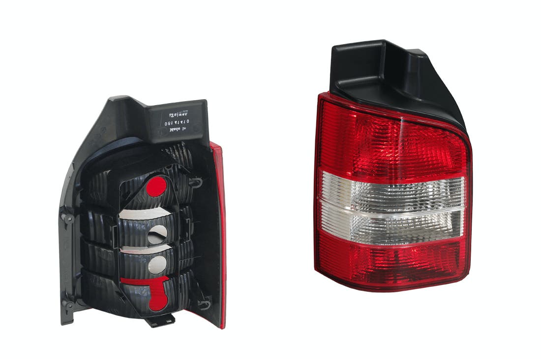 Tail Light (LHS, Non Smoky, Barn Doors) Volkswagen Transporter T5 2004 - 2015 VWT5-TAL-09L - Sterling
