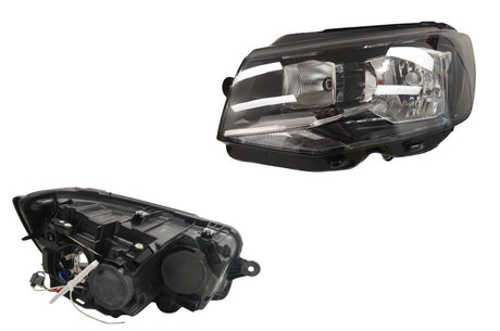 Halogen Headlight with Motor LHS Volkswagen Transporter T6 Series 1 H4 07/2015 - 05/2020 VWT6-HEL-02L - Sterling Parts