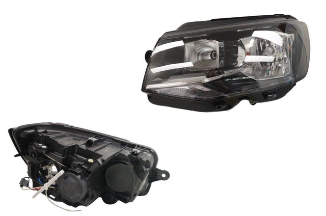 Halogen Headlight with Motor LHS Volkswagen Transporter T6 Series 1 H4 07/2015 - 05/2020 VWT6-HEL-02L - Sterling
