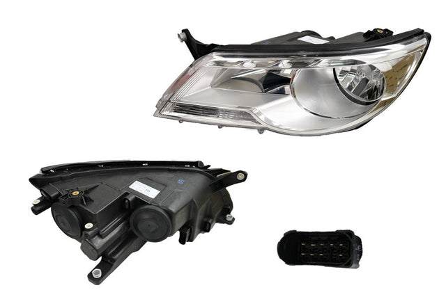 Headlight (Halogen, LHS) Volkswagen Tiguan 5N 2008 - 2011 VWTG-HEL-02L - Sterling