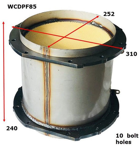 Diesel Particulate Filter (DPF) RPF321 Isuzu WCDPF85 - Wesfil | Universal Auto Spares