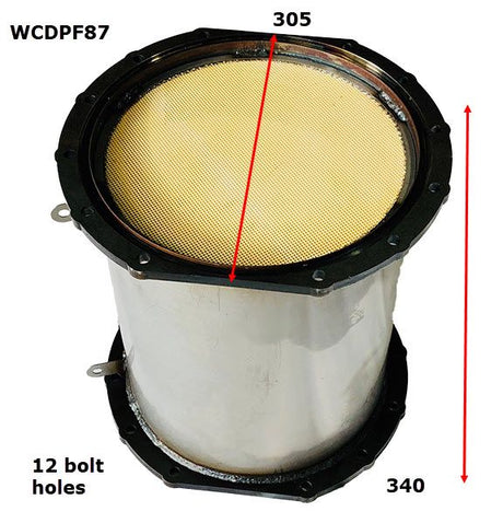 Diesel Particulate Filter (DPF) Isuzu WCDPF87 - Wesfil | Universal Auto Spares