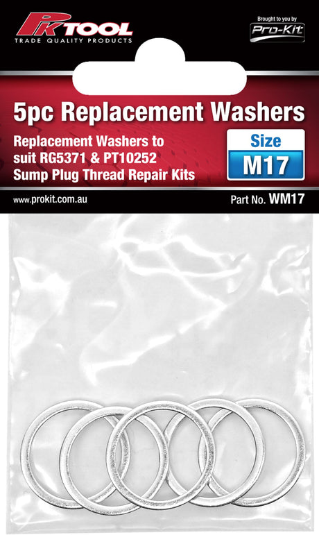 5pc Replacement Washers - PKTool | Universal Auto Spares