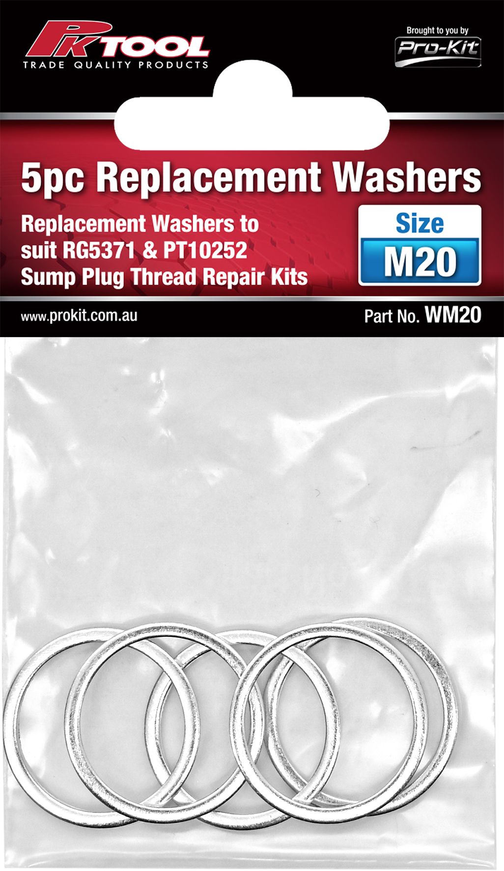 5pc Replacement Washers - PKTool