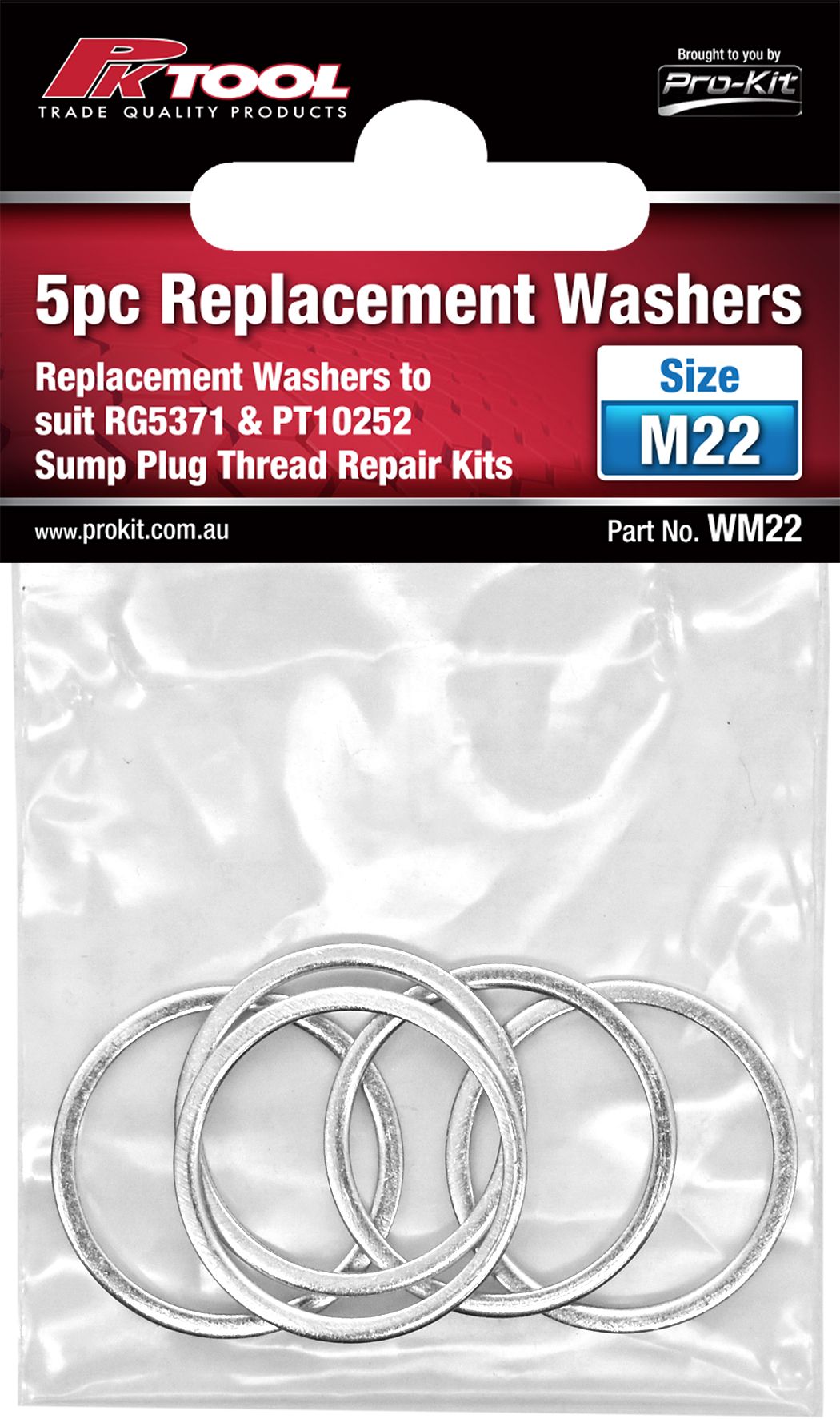 5pc Replacement Washers - PKTool