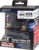 2pc HB4 51W Super White XENON Gas Filled Halogen Globe with BONUS 2pc T10 LED Globes – Motolite | Universal Auto Spares