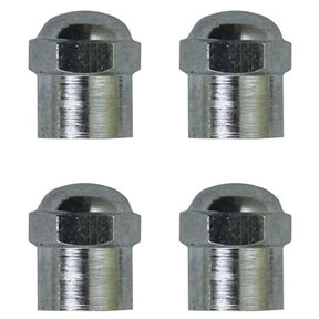 Valve Caps 4pc Chrome Hex - Pro Tyre
