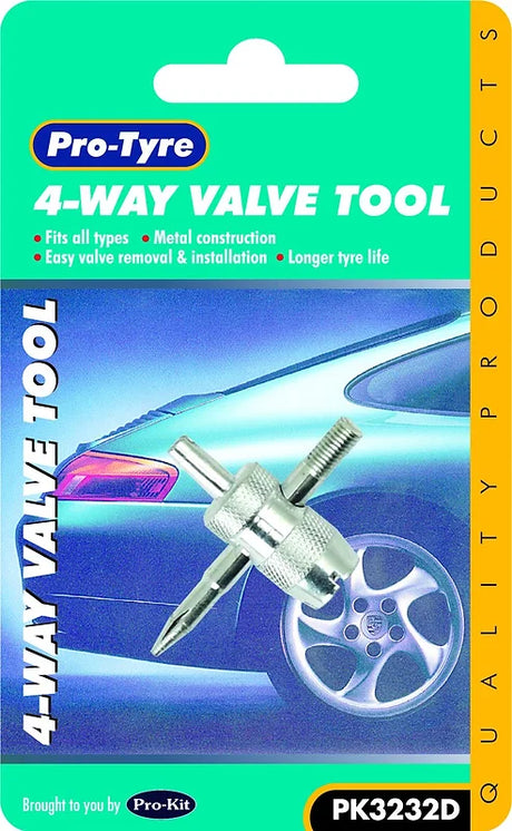 Valve Tool 4-Way - Pro Tyre | Universal Auto Spares