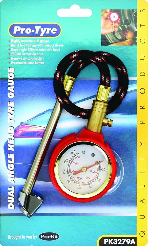 Heavy Duty Highly Accurate Dial Tyre Gauge - Pro Tyre | Universal Auto Spares