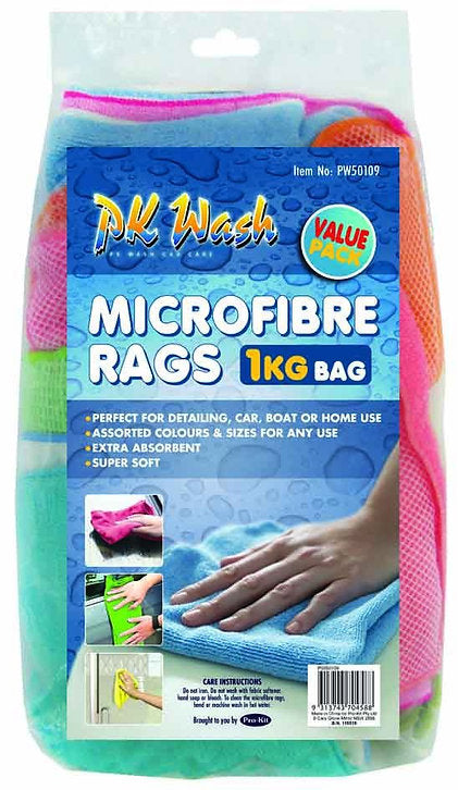 Microfiber Rag 1 Kg Bag - PK Wash | Universal Auto Spares