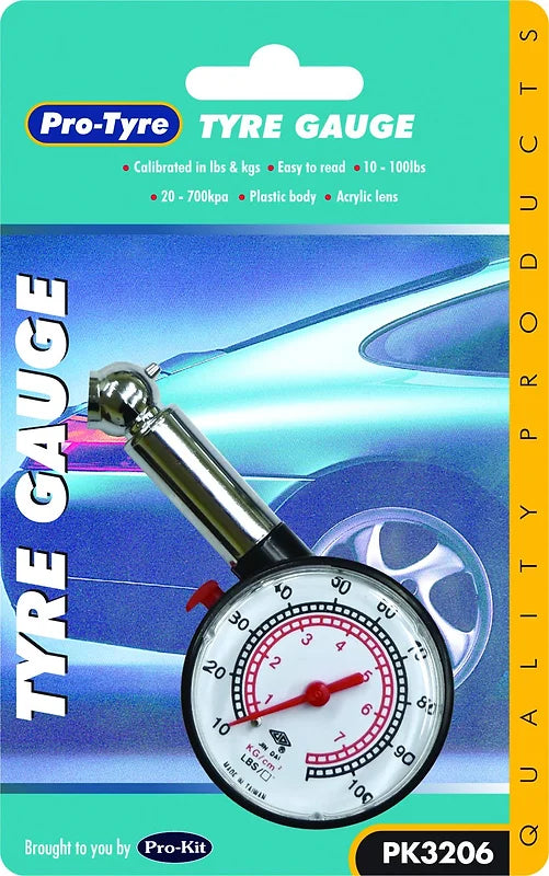 Tyre Gauge 100lb Dial - Pro Tyre | Universal Auto Spares