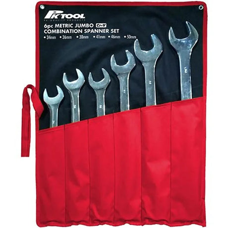 Spanner Set 6 Pieces Combination Metric Jumbo - PKTool | Universal Auto Spares