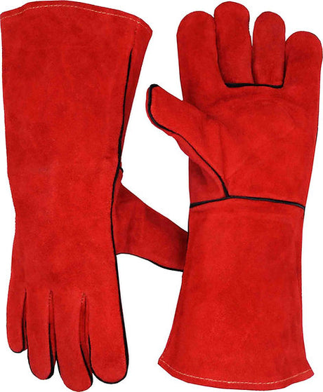 Split Leather Welding Gloves Protection From Burns & Heat - PKTool | Universal Auto Spares