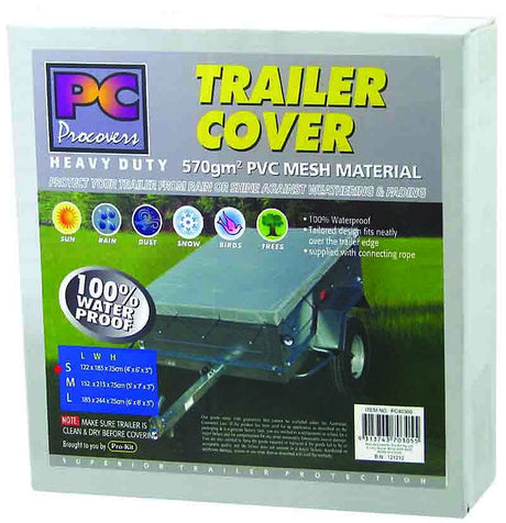 Trailer Cover PVC 570g/m2 152 X 213 X 8cm - PC Procovers | Universal Auto Spares